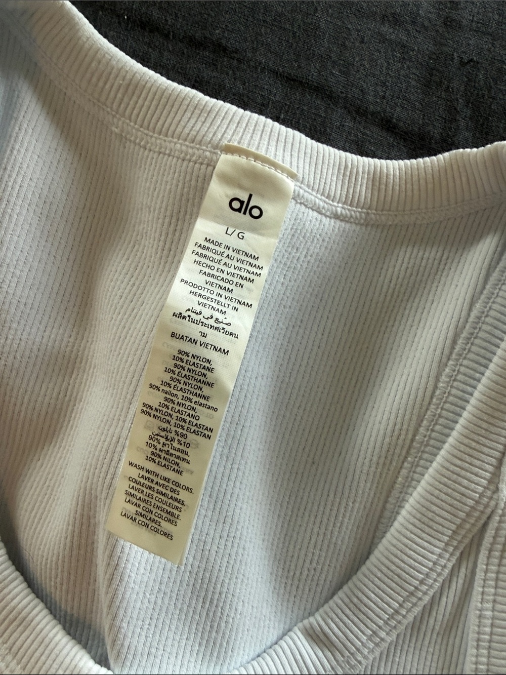 [ALO] Goddess Ribbed Go-To Tank - Picture 4 of 7